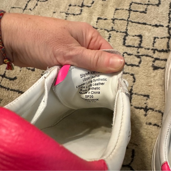 JCrew Saturday sneaker leather with fuschia - Picture 6 of 8